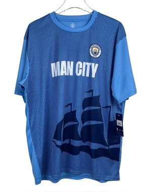 Manchester City Blue Jersey Men’s Size XL NWT
